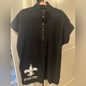 DKNY, NOLA Saints Game Day 1/4 zip dress, XL